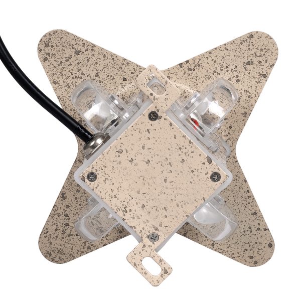 WALLLIGHT-CINA 90659 Φωτιστικό Τοίχου - Απλίκα LED 10W 1000lm 10° AC 220-240V Αδιάβροχο IP65 Μ18.5 x Π18.5 x Υ8.5cm με Αυτόματα Προγράμματα Εναλλαγής Χρωμάτων Πολύχρωμο RGB - Μπεζ της Άμμου - Image 5