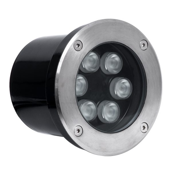 UNDERGROUND-TINA 90666 Χωνευτό Φωτιστικό Σποτ Δαπέδου LED 9W 945lm 30° DC 24V Αδιάβροχο IP65 Φ12 x Υ9cm Πολύχρωμο RGBW DMX512 - Ανοξείδωτο Ατσάλι - 3 Years Warranty - Image 2