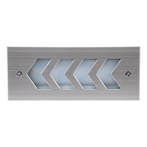 WALLLIGHT-ARINA 90670 Χωνευτό Φωτιστικό Τοίχου LED 6W 660lm 120° DC 24V Αδιάβροχο IP67 Μ17 x Π7 x Υ5.5cm Θερμό Λευκό 3000K - Ανοξείδωτο Ατσάλι - 3 Years Warranty - Image 5