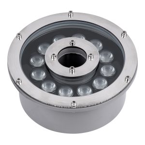 UNDERWATER-FINA 90675 Υποβρύχιος Προβολέας Σποτ για Σιντριβάνια/Πισίνες LED 9W 945lm 30° DC 24V Αδιάβροχο IP68 RGBW DMX512 Dimmable – Ανοξείδωτο Ατσάλι 304 – Φ16 x Υ8cm – 3 Χρόνια Εγγύηση