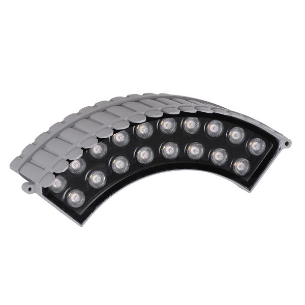 TREELIGHT-JINA 90691 Κυρτή Μπάρα Φωτισμού Wall Washer για Φυτά - Δέντρα LED 18W 1710lm 10° DC 24V Αδιάβροχο IP67 Φυσικό Λευκό 4500K Dimmable - Γκρι Ανθρακί - Μ29 x Π11 x Υ10.5cm - 3 Χρόνια Εγγύηση - Image 2