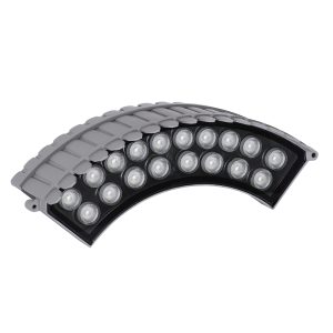 TREELIGHT-JINA 90692 Κυρτή Μπάρα Φωτισμού Wall Washer για Φυτά – Δέντρα LED 18W 1530lm 10° DC 24V Αδιάβροχο IP67 RGBW DMX512 Dimmable – Γκρι Ανθρακί – Μ29 x Π11 x Υ10.5cm – 3 Χρόνια Εγγύηση