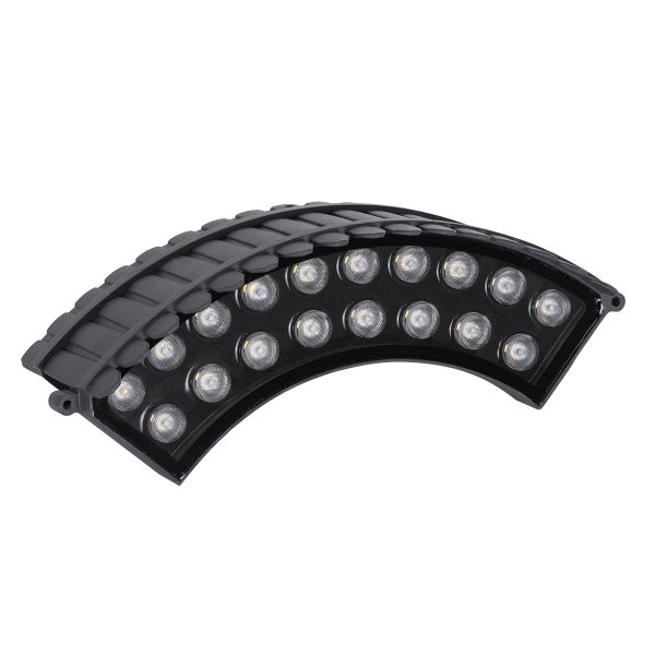 TREELIGHT-JINA 90694 Κυρτή Μπάρα Φωτισμού Wall Washer με Αντιθαμβωτική Γρίλια Ειδική για Φυτά - Δέντρα LED 18W 1710lm 10° DC 24V Αδιάβροχο IP67 L29 x W11 x H10.5cm Φυσικό Λευκό 4500K - Γκρι Ανθρακί - 3 Years Warranty - Image 2