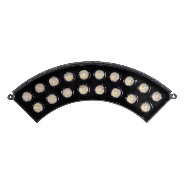 TREELIGHT-JINA 90694 Κυρτή Μπάρα Φωτισμού Wall Washer με Αντιθαμβωτική Γρίλια Ειδική για Φυτά - Δέντρα LED 18W 1710lm 10° DC 24V Αδιάβροχο IP67 L29 x W11 x H10.5cm Φυσικό Λευκό 4500K - Γκρι Ανθρακί - 3 Years Warranty - Image 3
