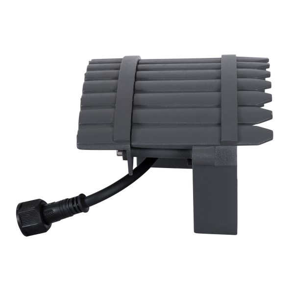 TREELIGHT-JINA 90694 Κυρτή Μπάρα Φωτισμού Wall Washer με Αντιθαμβωτική Γρίλια Ειδική για Φυτά - Δέντρα LED 18W 1710lm 10° DC 24V Αδιάβροχο IP67 L29 x W11 x H10.5cm Φυσικό Λευκό 4500K - Γκρι Ανθρακί - 3 Years Warranty - Image 4