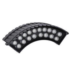 TREELIGHT-JINA 90695 Κυρτή Μπάρα Φωτισμού Wall Washer με Αντιθαμβωτική Γρίλια Ειδική για Φυτά – Δέντρα LED 18W 1530lm 10° DC 24V Αδιάβροχο IP67 L29 x W11 x H10.5cm RGBW DMX512 – Γκρι Ανθρακί – 3 Years Warranty