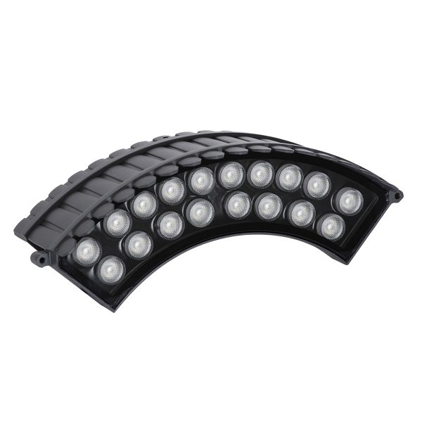 TREELIGHT-JINA 90695 Κυρτή Μπάρα Φωτισμού Wall Washer με Αντιθαμβωτική Γρίλια Ειδική για Φυτά - Δέντρα LED 18W 1530lm 10° DC 24V Αδιάβροχο IP67 L29 x W11 x H10.5cm RGBW DMX512 - Γκρι Ανθρακί - 3 Years Warranty - Image 2