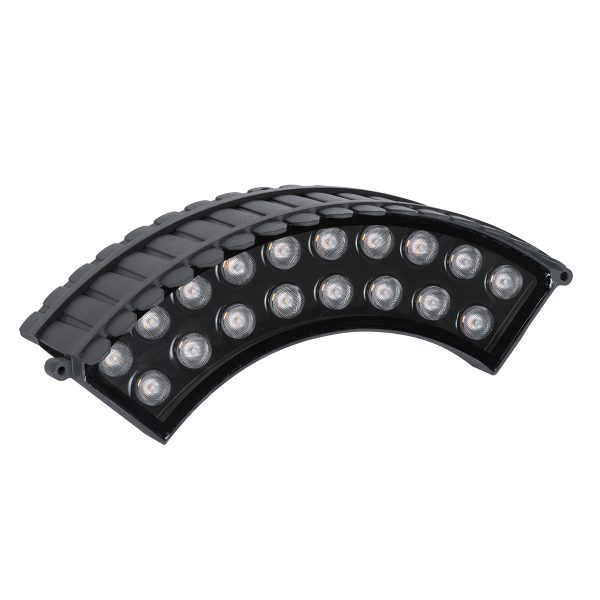 TREELIGHT-JINA 90698 Κυρτή Μπάρα Φωτισμού Wall Washer με Αντιθαμβωτική Γρίλια Ειδική για Φυτά - Δέντρα LED 18W 1530lm 10° DC 24V Αδιάβροχο IP67 Μ29 x Π11 x Υ10.5cm Αρχιτεκτονικό Πορτοκαλί 2200K - Γκρι Ανθρακί - 3 Χρόνια Εγγύηση - Image 2