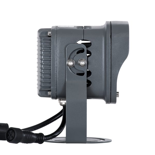 FLOOD-XENA 90699 Προβολέας Σποτ Wall Washer με Αντιθαμβωτική Γρίλια LED 24W 2040lm 10° DC 24V Αδιάβροχο IP65 RGBW DMX512 Dimmable - Γκρι Ανθρακί - Μ13 x Π11 x Υ15cm - 3 Χρόνια Εγγύηση - Image 3