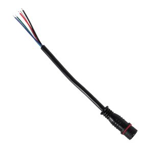 90705 Ταχυσύνδεσμος Τροφοδοσίας για Wall Washer και Προβολείς IP65 – 5 Καλώδια +/- σε Power Connector 5 PIN Male για Πολύχρωμα RGB+RGBW