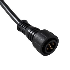 90705 Ταχυσύνδεσμος Τροφοδοσίας για Wall Washer και Προβολείς IP65 – 5 Καλώδια +/- σε Power Connector 5 PIN Male για Πολύχρωμα RGB+RGBW