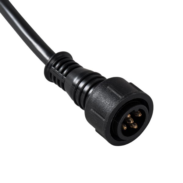 90705 Ταχυσύνδεσμος Τροφοδοσίας για Wall Washer και Προβολείς IP65 - 5 Καλώδια +/- σε Power Connector 5 PIN Male για Πολύχρωμα RGB+RGBW - Image 2
