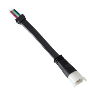 90712 Ταχυσύνδεσμος Τροφοδοσίας για Wall Washer IP65 – 5 Καλώδια +/- σε Power Connector 5 PIN Female για Πολύχρωμα RGB+RGBW