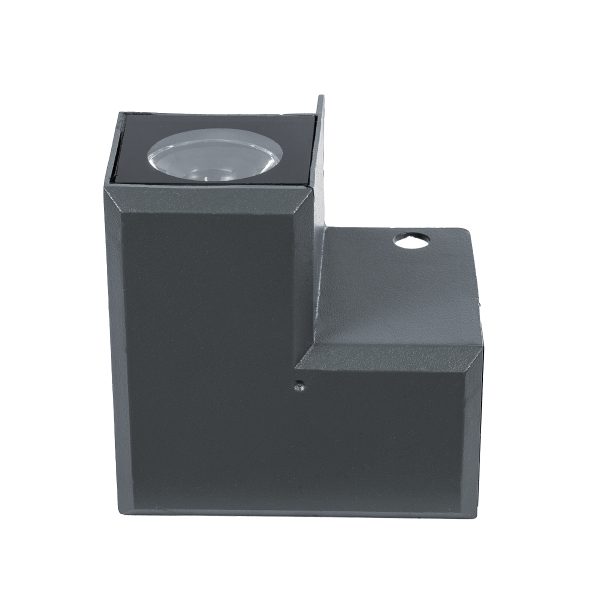 WALLLIGHT-DONA 90730 Γωνιακό Φωτιστικό LED 10W 850lm 10° DC 24V Αδιάβροχο IP66 Πορτοκαλί 2200K Dimmable - Γκρι Ανθρακί - Μ8 x Π8 x Υ6cm - 3 Χρόνια Εγγύηση - Image 3