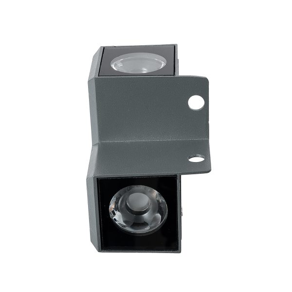 WALLLIGHT-DONA 90730 Γωνιακό Φωτιστικό LED 10W 850lm 10° DC 24V Αδιάβροχο IP66 Πορτοκαλί 2200K Dimmable - Γκρι Ανθρακί - Μ8 x Π8 x Υ6cm - 3 Χρόνια Εγγύηση - Image 4