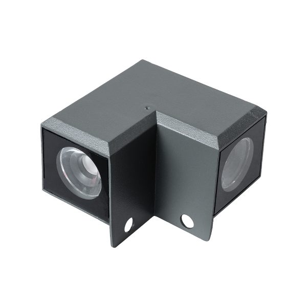 WALLLIGHT-DONA 90731 Αρχιτεκτονικό Γωνιακό Φωτιστικό LED 10W 900lm 10° DC 24V Αδιάβροχο IP66 Θερμό Λευκό 2700K Dimmable - Γκρι Ανθρακί - Μ8 x Π8 x Υ6cm - 3 Χρόνια Εγγύηση - Image 2