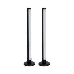 DIGICOLUMN 90760 Επιτραπέζιο Φωτιστικό Πορτατίφ LED 16W 1280lm 180° DC 5V IP20 RGB Dimmable Μαύρο Πλαστικό – Μ3 x Π3 x Υ45cm – ΣΕΤ 2 Τεμαχίων – 2 Χρόνια Εγγύηση
