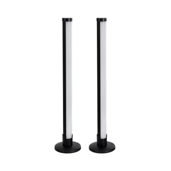 DIGICOLUMN 90760 Επιτραπέζιο Φωτιστικό Πορτατίφ LED 16W 1280lm 180° DC 5V IP20 RGB Dimmable Μαύρο Πλαστικό - Μ3 x Π3 x Υ45cm - ΣΕΤ 2 Τεμαχίων - 2 Χρόνια Εγγύηση