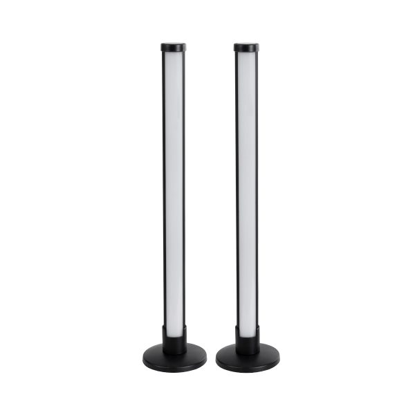 DIGICOLUMN 90760 Επιτραπέζιο Φωτιστικό Πορτατίφ LED 16W 1280lm 180° DC 5V IP20 RGB Dimmable Μαύρο Πλαστικό - Μ3 x Π3 x Υ45cm - ΣΕΤ 2 Τεμαχίων - 2 Χρόνια Εγγύηση - Image 2