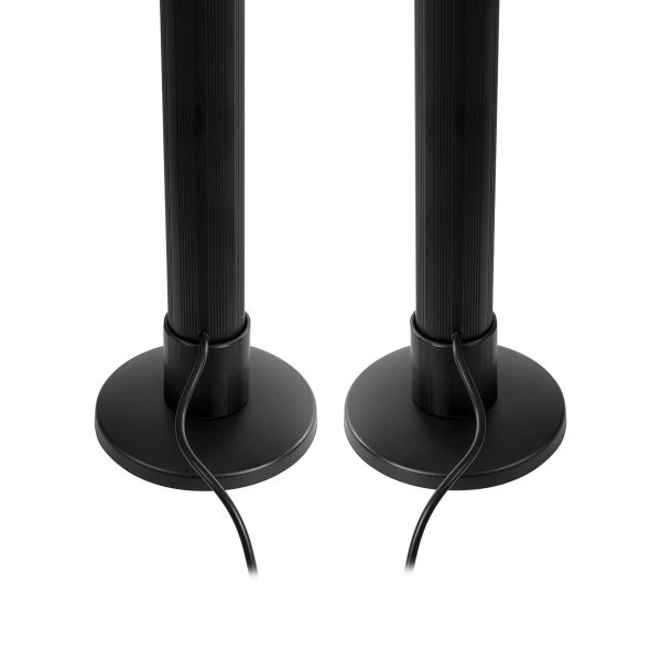 DIGICOLUMN 90760 Επιτραπέζιο Φωτιστικό Πορτατίφ LED 16W 1280lm 180° DC 5V IP20 RGB Dimmable Μαύρο Πλαστικό - Μ3 x Π3 x Υ45cm - ΣΕΤ 2 Τεμαχίων - 2 Χρόνια Εγγύηση - Image 5