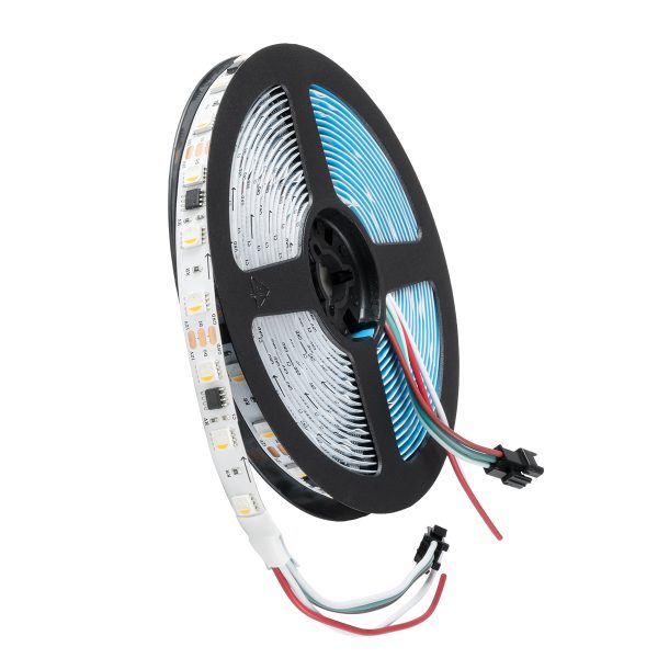 DIGIPRO 90773 Ψηφιακή Pixel Addressable Ταινία LED 12W/m 1200lm/m 120° DC 12V IP20 60 x SMD 5050 Chip/m 20 x Pixel/m Πολύχρωμο RGBW+WW Dimmable SPI/TTL Protocol IC TM1814/UCS1912/UCS2912 - Μ500 x Π1 x Υ0.2cm - Ρολό 5 Μέτρων - 5 Χρόνια Εγγύηση