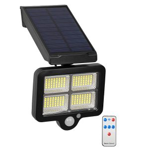 71483 Αυτόνομος Ηλιακός Προβολέας LED SMD 20W 1500lm με Ενσωματωμένη Μπαταρία 2400mAh – Φωτοβολταϊκό Πάνελ με Αισθητήρα Ημέρας-Νύχτας – PIR Αισθητήρα Κίνησης και Ασύρματο Χειριστήριο IR Αδιάβροχο IP65 Ψυχρό Λευκό 6000K