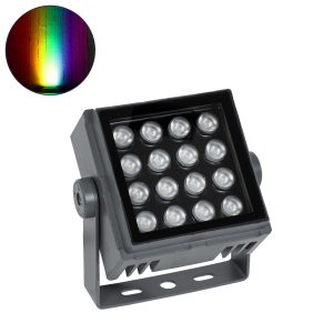 FLOOD-TINY 90370 Προβολέας Σποτ Wall Washer LED 27W 2295lm 3° DC 24V Αδιάβροχο IP65 RGBW DMX512 Dimmable – Γκρι Ανθρακί – Μ13.8 x Π16.4 x Υ7cm – 3 Χρόνια Εγγύηση