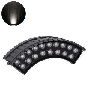 TREELIGHT-JINA 90694 Κυρτή Μπάρα Φωτισμού Wall Washer με Αντιθαμβωτική Γρίλια Ειδική για Φυτά – Δέντρα LED 18W 1710lm 10° DC 24V Αδιάβροχο IP67 L29 x W11 x H10.5cm Φυσικό Λευκό 4500K – Γκρι Ανθρακί – 3 Years Warranty