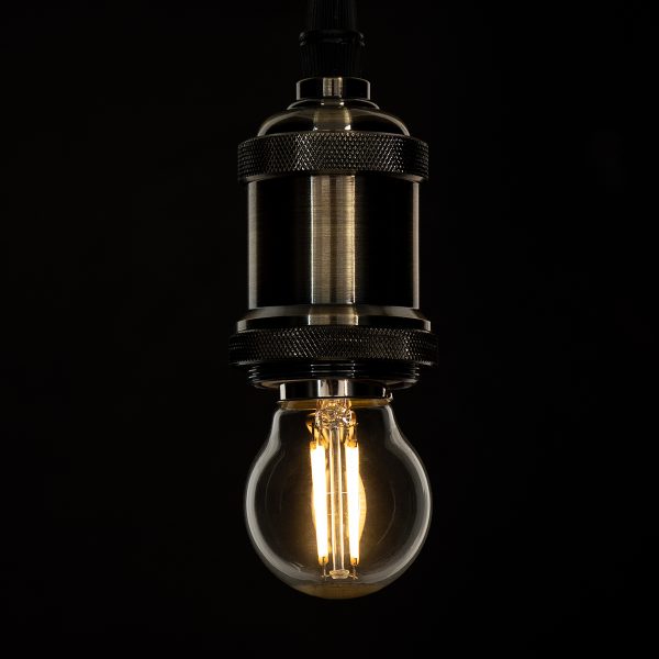 99005 Λάμπα LED Long Filament E27 G45 Γλομπάκι 5W 500lm 360° AC 220-240V IP20 Φ4.5 x Υ7.5cm Θερμό Λευκό 2700K με Διάφανο Γυαλί - Dimmable - 3 Years Warranty - Image 4