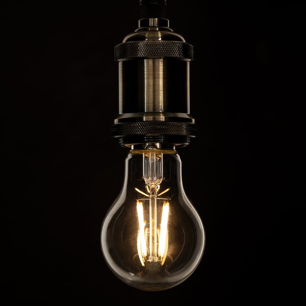 99006 Λάμπα LED Long Filament E27 A60 Γλόμπος 6W 600lm 360° AC 220-240V IP20 Φ6 x Υ10.5cm Θερμό Λευκό 2700K με Διάφανο Γυαλί - Dimmable - 3 Χρόνια Εγγύηση - Image 4