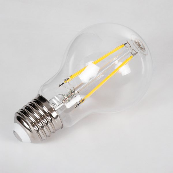 99007 Λάμπα LED Long Filament E27 A60 Γλόμπος 8W 800lm 360° AC 220-240V IP20 Φ6 x Υ10.5cm Θερμό Λευκό 2700K με Διάφανο Γυαλί - Dimmable - 3 Χρόνια Εγγύηση - Image 3