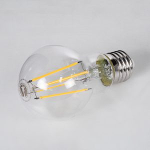 99008 Λάμπα LED Long Filament E27 A60 Γλόμπος 10W 1000lm 360° AC 220-240V IP20 Φ6 x Υ10.5cm Θερμό Λευκό 2700K με Διάφανο Γυαλί – Dimmable – 3 Years Warranty