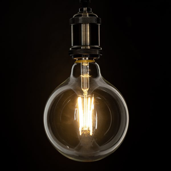 99013 Λάμπα LED Long Filament E27 G125 Γλόμπος 8W 800lm 360° AC 220-240V IP20 Φ12.5 x Υ18cm Θερμό Λευκό 2700K με Διάφανο Γυαλί - Dimmable - 3 Years Warranty - Image 4