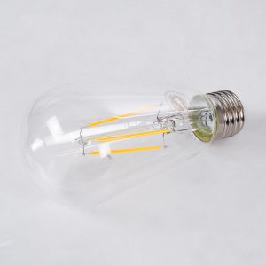 99016 Λάμπα LED Long Filament E27 ST64 Αχλάδι 8W 800lm 360° AC 220-240V IP20 Φ6.4 x Υ14cm Θερμό Λευκό 2700K με Διάφανο Γυαλί – Dimmable – 3 Years Warranty