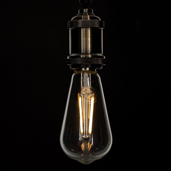99016 Λάμπα LED Long Filament E27 ST64 Αχλάδι 8W 800lm 360° AC 220-240V IP20 Φ6.4 x Υ14cm Θερμό Λευκό 2700K με Διάφανο Γυαλί - Dimmable - 3 Years Warranty - Image 4