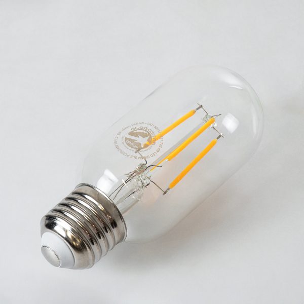 99018 Λάμπα LED Long Filament E27 T45 Σωλήνας 4W 400lm 360° AC 220-240V IP20 Φ4.5 x Υ11cm Θερμό Λευκό 2700K με Διάφανο Γυαλί - Dimmable - 3 Years Warranty - Image 3