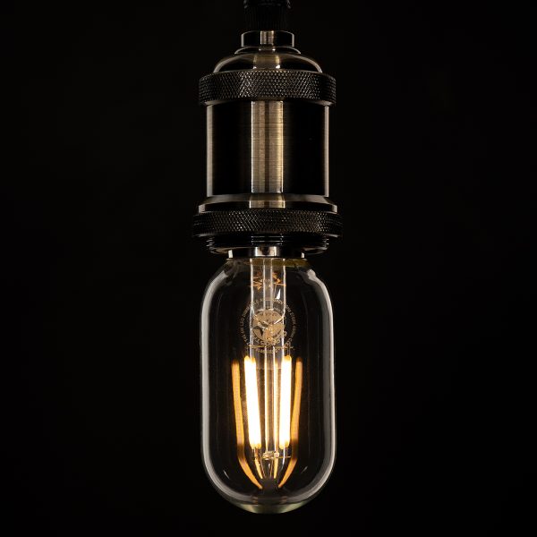 99018 Λάμπα LED Long Filament E27 T45 Σωλήνας 4W 400lm 360° AC 220-240V IP20 Φ4.5 x Υ11cm Θερμό Λευκό 2700K με Διάφανο Γυαλί - Dimmable - 3 Years Warranty - Image 4