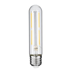 99019 Λάμπα LED Long Filament E27 T30 Σωλήνας 4W 400lm 360° AC 220-240V IP20 Φ3 x Υ13.5cm Θερμό Λευκό 2700K με Διάφανο Γυαλί – Dimmable – 3 Years Warranty