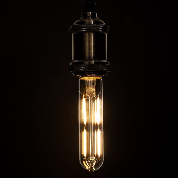 99019 Λάμπα LED Long Filament E27 T30 Σωλήνας 4W 400lm 360° AC 220-240V IP20 Φ3 x Υ13.5cm Θερμό Λευκό 2700K με Διάφανο Γυαλί - Dimmable - 3 Years Warranty - Image 4