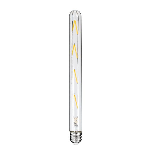 99020 Λάμπα LED Long Filament E27 T30 Σωλήνας 8W 800lm 360° AC 220-240V IP20 Φ3 x Υ30cm Θερμό Λευκό 2700K με Διάφανο Γυαλί - Dimmable - 3 Years Warranty