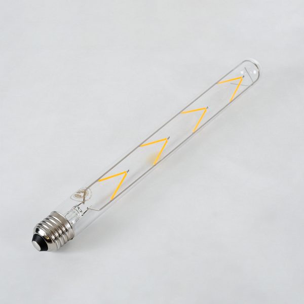 99020 Λάμπα LED Long Filament E27 T30 Σωλήνας 8W 800lm 360° AC 220-240V IP20 Φ3 x Υ30cm Θερμό Λευκό 2700K με Διάφανο Γυαλί - Dimmable - 3 Years Warranty - Image 3