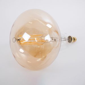 99027 Λάμπα LED Zig Long Filament E27 R280 BUTTERNUT Γλόμπος 6W 420lm 360° AC 220-240V IP20 Φ28 x Υ41cm Ultra Θερμό Λευκό 2200K με Μελί Γυαλί – Dimmable – 3 Years Warranty