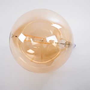 99030 Λάμπα LED Long Filament E27 G380 ORBITAL Γλόμπος 10W 800lm 360° AC 220-240V IP20 Φ38 x Υ55cm Ultra Θερμό Λευκό 2200K με Μελί Γυαλί – Dimmable – 3 Years Warranty – The Bigger Bulb in Greece