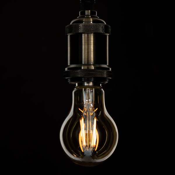 99036 LED Long Filament Bulb E27 A60 Globe 6W 550lm 360° AC 220-240V IP20 D6 x H10.5cm Ultra Θερμό Λευκό 2200K με Μελί Γυαλί - Dimmable - 3 Years Warranty - Image 4