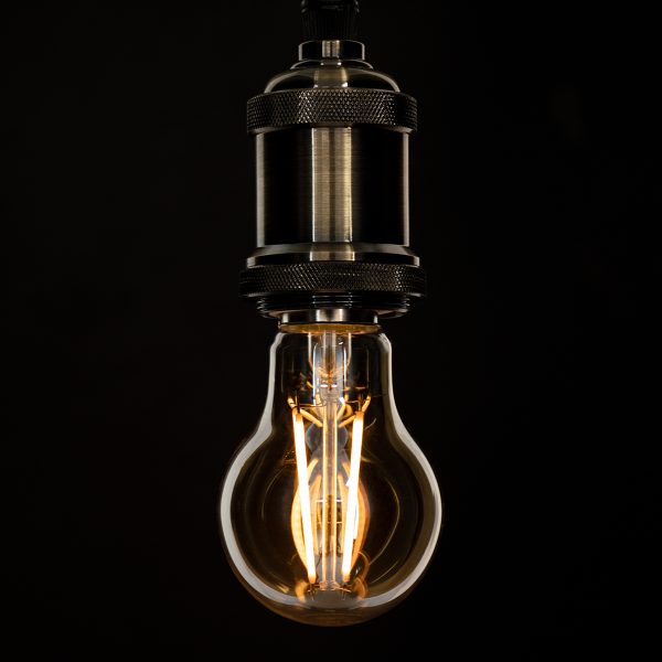 99037 LED Long Filament Bulb E27 A60 Globe 8W 720lm 360° AC 220-240V IP20 D6 x H10.5cm Ultra Θερμό Λευκό 2200K με Μελί Γυαλί - Dimmable - 3 Years Warranty - Image 4