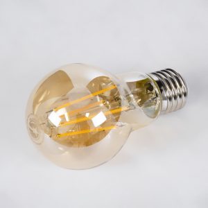 99038 Λάμπα LED Long Filament E27 A60 Γλόμπος 10W 900lm 360° AC 220-240V IP20 Φ6 x Υ10.5cm Ultra Θερμό Λευκό 2200K με Μελί Γυαλί – Dimmable – 3 Χρόνια Εγγύηση