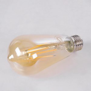 99046 Λάμπα LED Long Filament E27 ST64 Αχλάδι 8W 720lm 360° AC 220-240V IP20 Φ6.4 x Υ14cm Ultra Θερμό Λευκό 2200K με Μελί Γυαλί – Dimmable – 3 Years Warranty