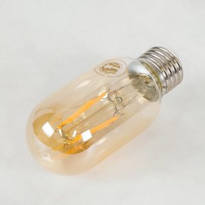 99048 Λάμπα LED Long Filament E27 T45 Σωλήνας 4W 350lm 360° AC 220-240V IP20 Φ4.5 x Υ11cm Ultra Θερμό Λευκό 2200K με Μελί Γυαλί – Dimmable – 3 Years Warranty