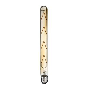 99050 Λάμπα LED Long Filament E27 T30 Σωλήνας 8W 720lm 360° AC 220-240V IP20 Φ3 x Υ30cm Ultra Θερμό Λευκό 2200K με Μελί Γυαλί – Dimmable – 3 Years Warranty
