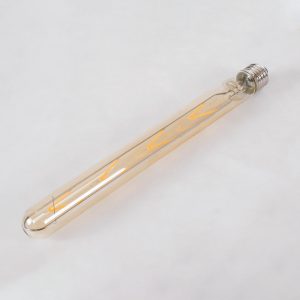 99050 Λάμπα LED Long Filament E27 T30 Σωλήνας 8W 720lm 360° AC 220-240V IP20 Φ3 x Υ30cm Ultra Θερμό Λευκό 2200K με Μελί Γυαλί – Dimmable – 3 Years Warranty